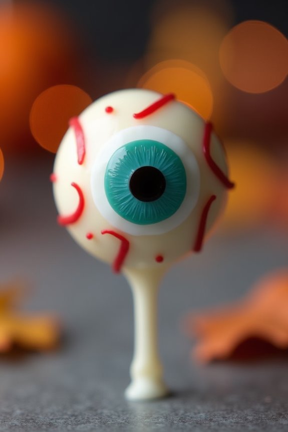 spooky eyeball cake pops