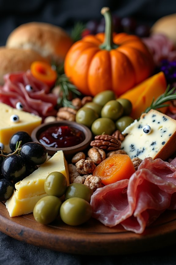 spooky festive charcuterie board