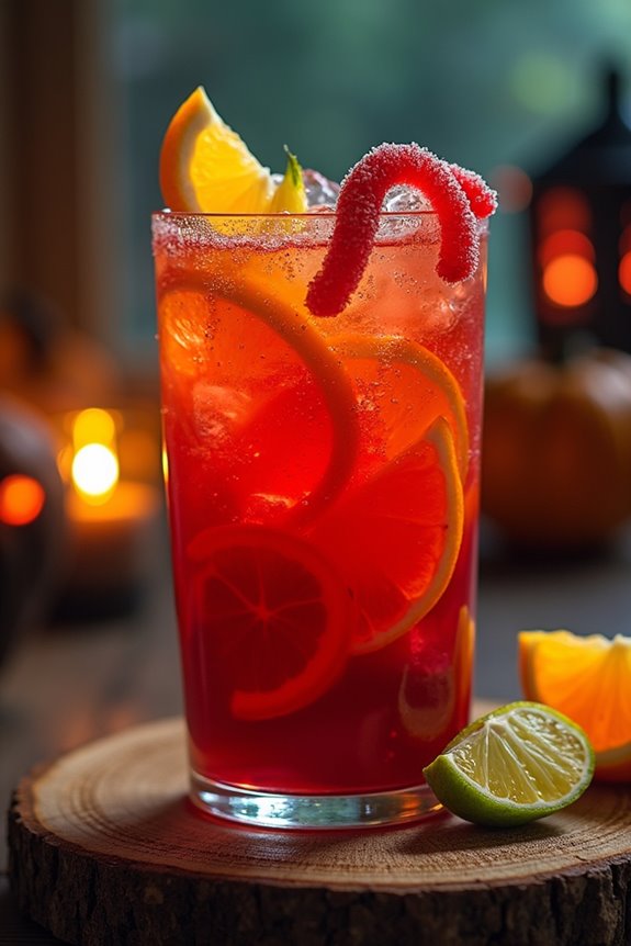 spooky fruity halloween punch