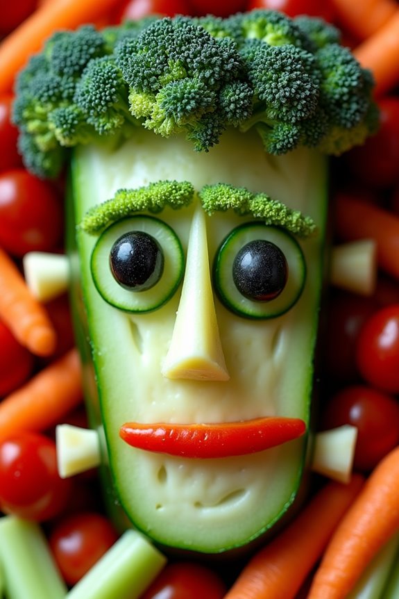spooky fun veggie platter