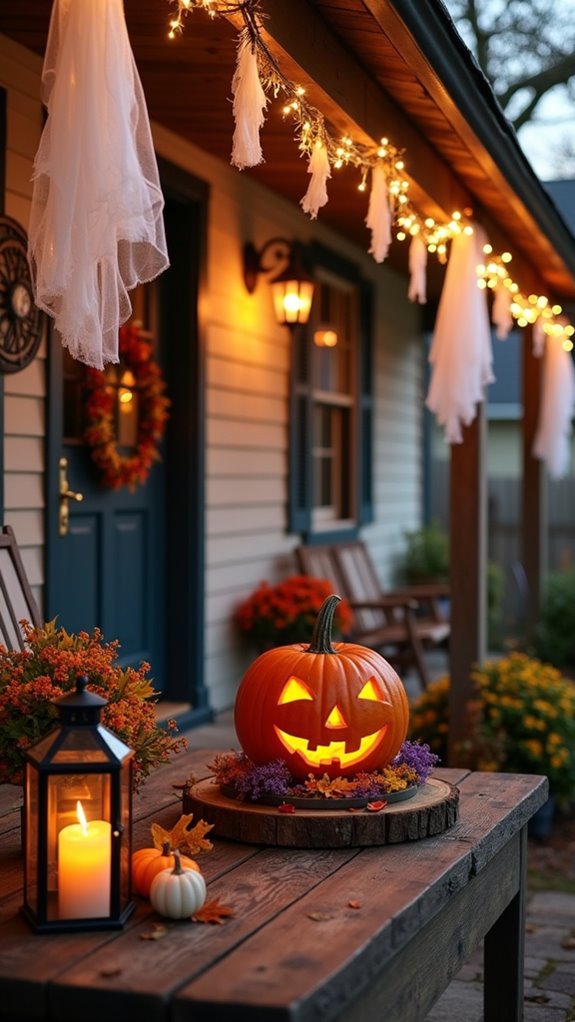 spooky ghost decorations hanging