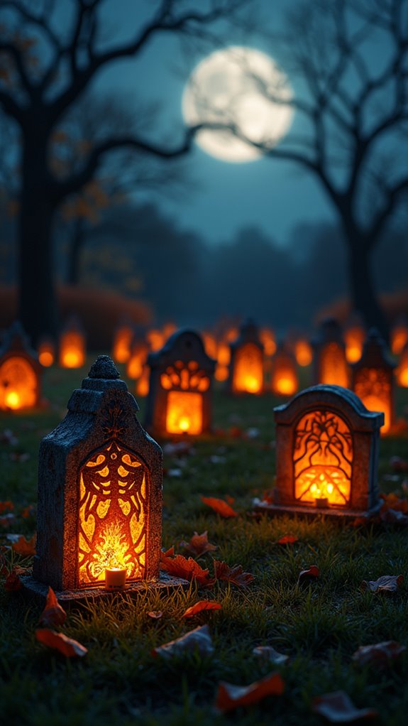 spooky glowing lantern decorations