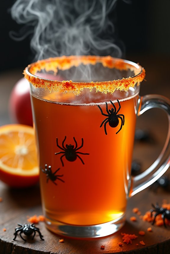 spooky halloween apple cider