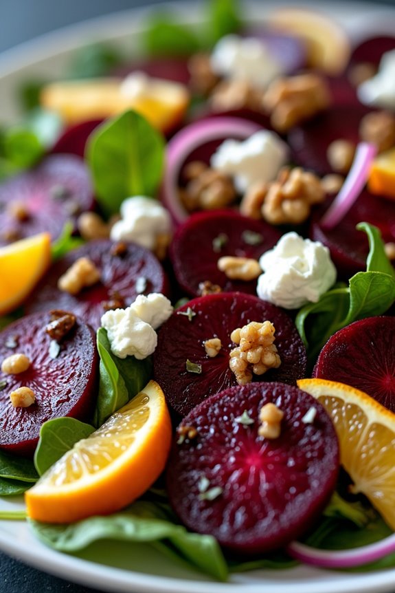 spooky halloween beet salad