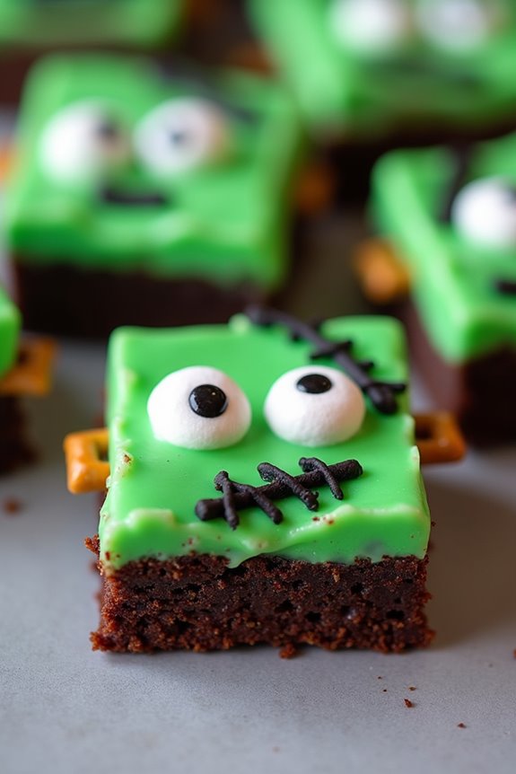 spooky halloween brownie treats