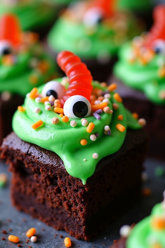spooky halloween brownie treats