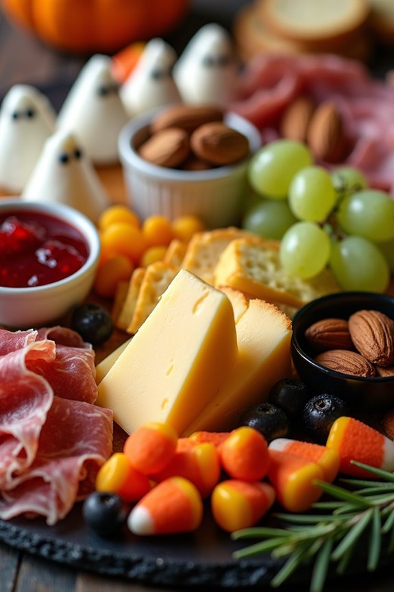 spooky halloween charcuterie board