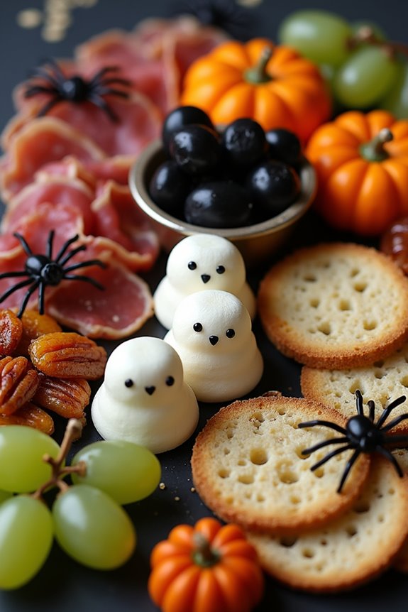 spooky halloween charcuterie board