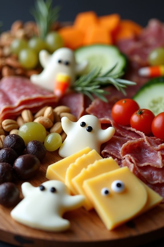 spooky halloween charcuterie board
