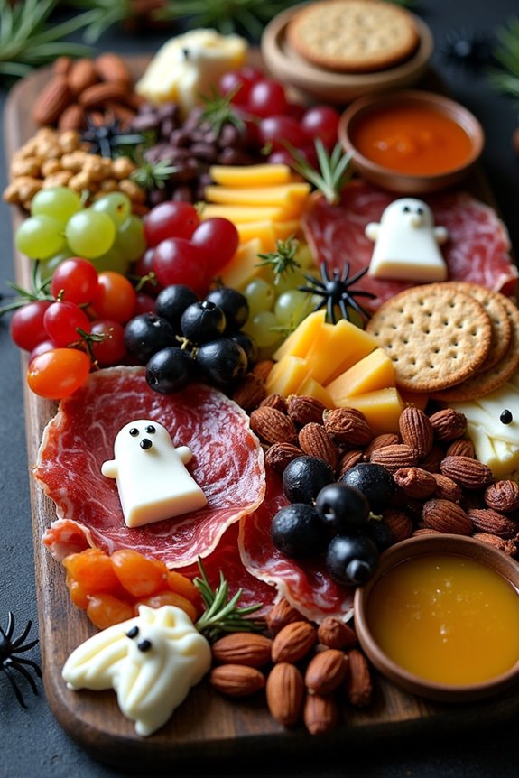 spooky halloween charcuterie board