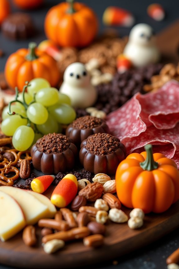 spooky halloween charcuterie board