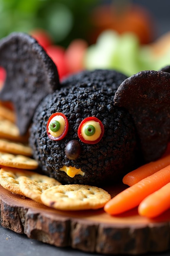 spooky halloween cheese appetizer