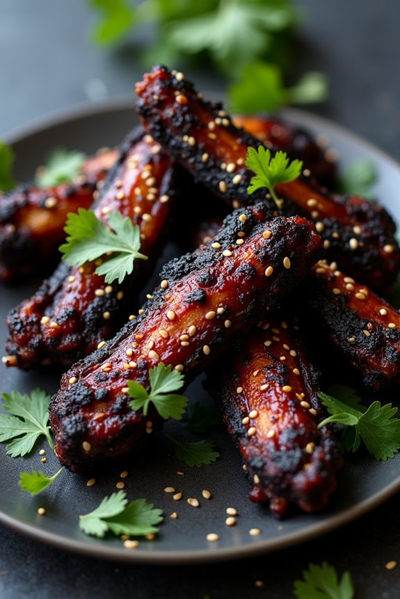 spooky halloween chicken wings