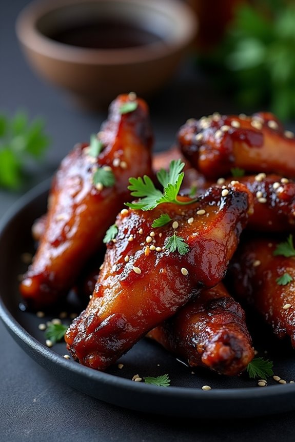 spooky halloween chicken wings