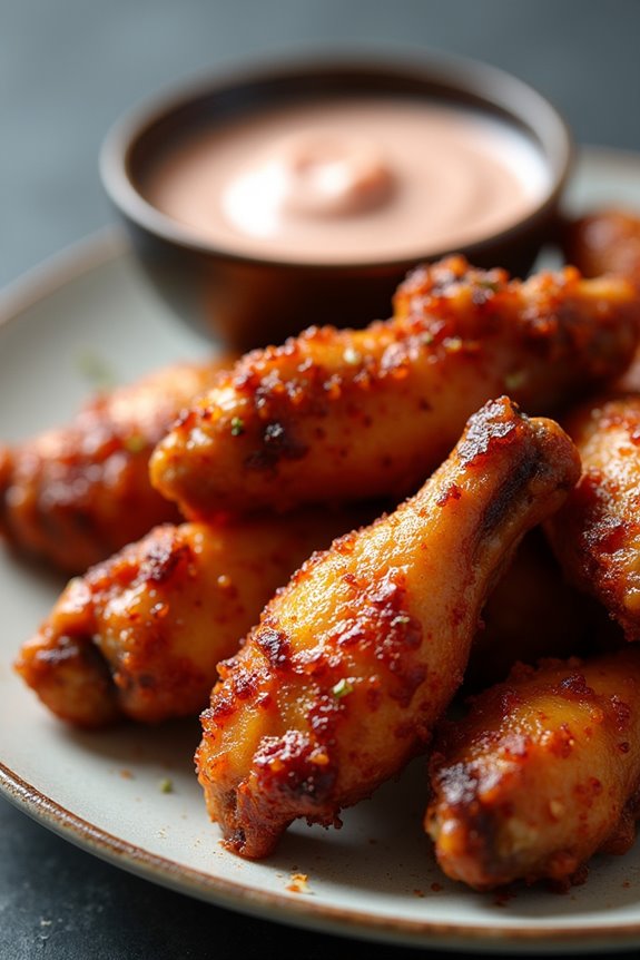 spooky halloween chicken wings