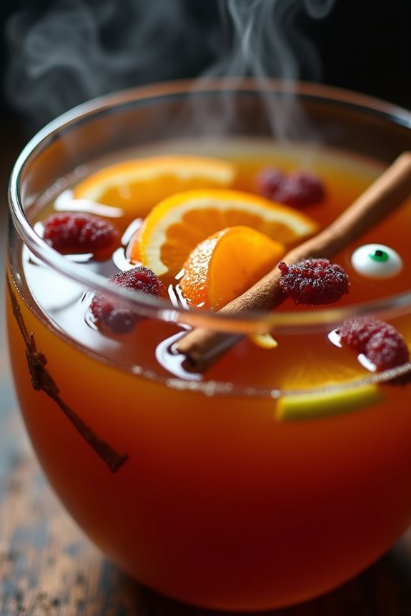 spooky halloween cider punch