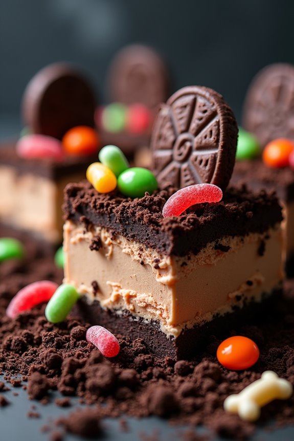 spooky halloween dirt cake