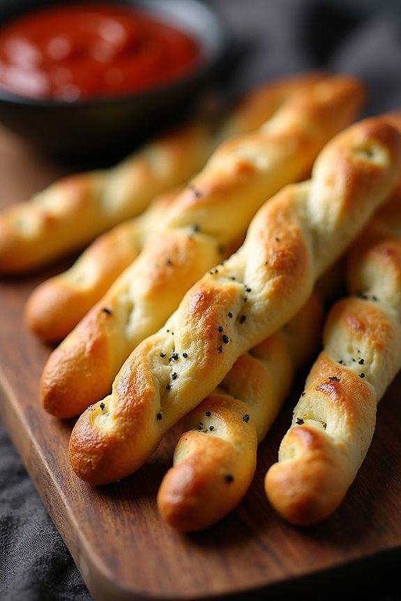 spooky halloween finger breadsticks