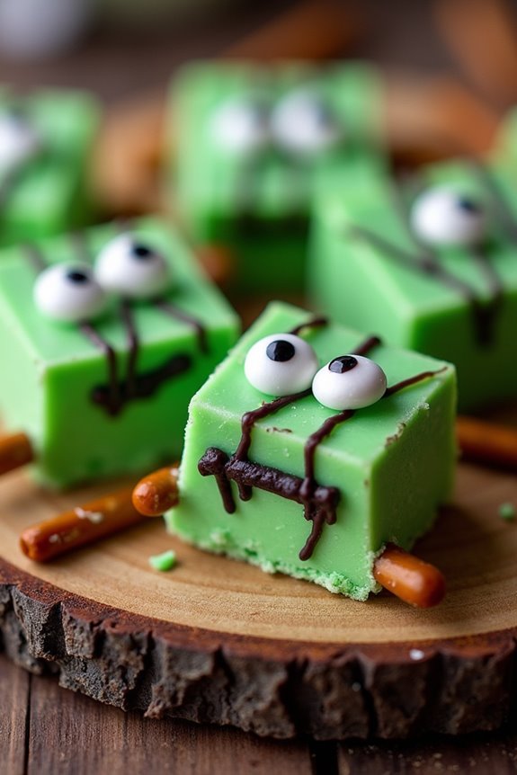 spooky halloween fudge treats