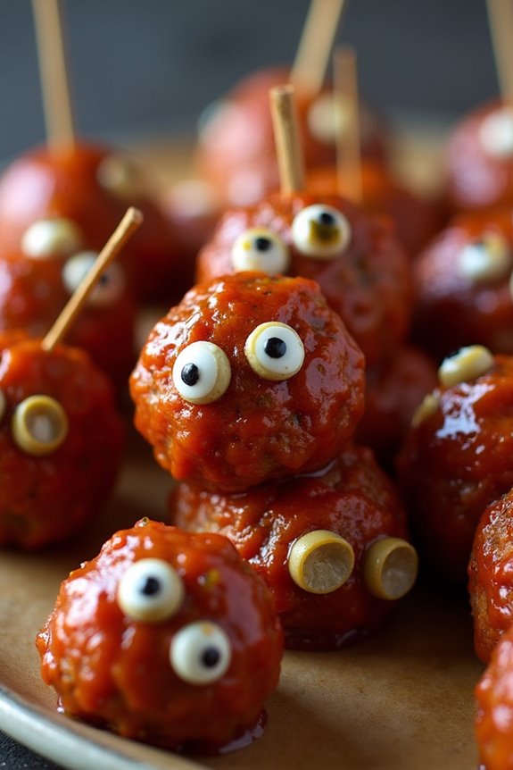 spooky halloween meatball recipe