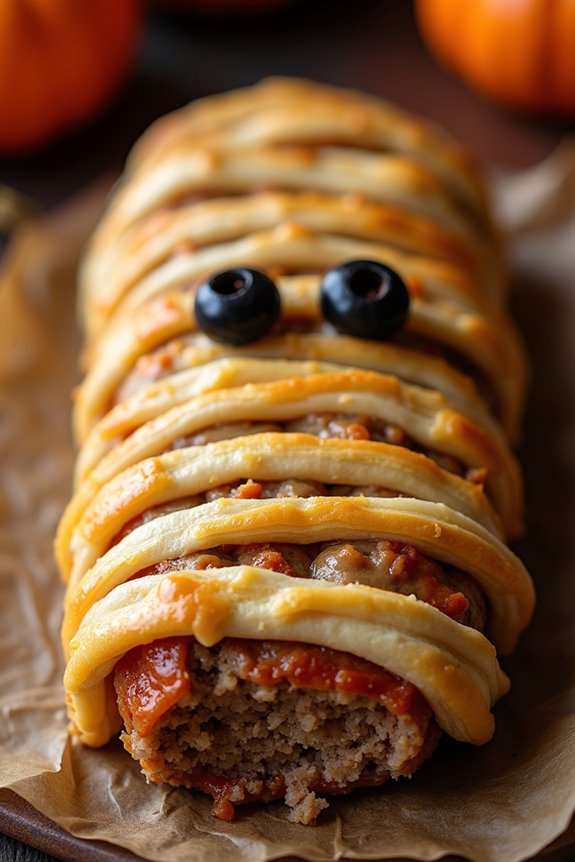 spooky halloween meatloaf recipe