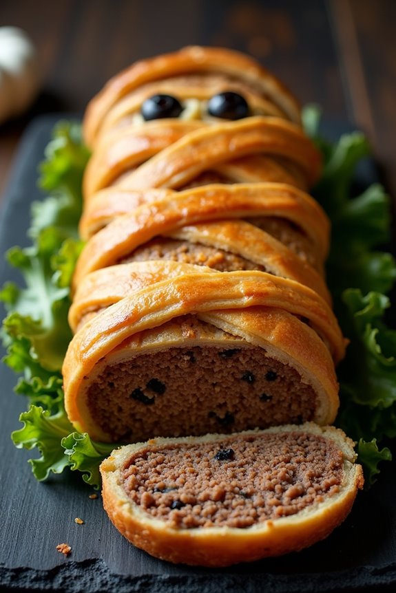 spooky halloween meatloaf recipe