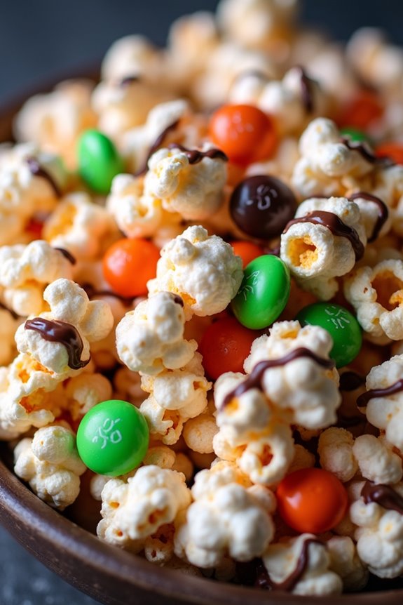 spooky halloween popcorn treat