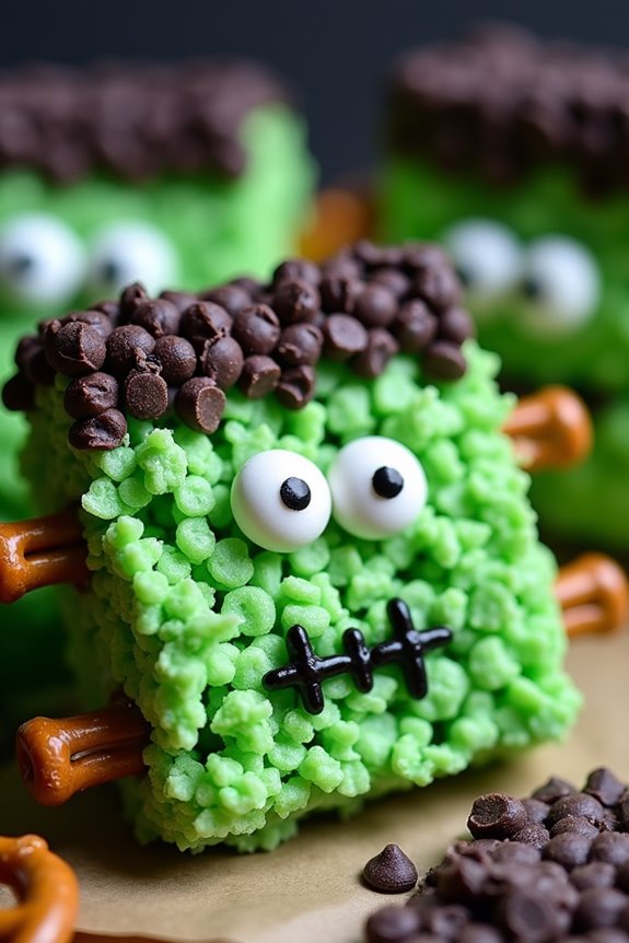 spooky halloween rice treats