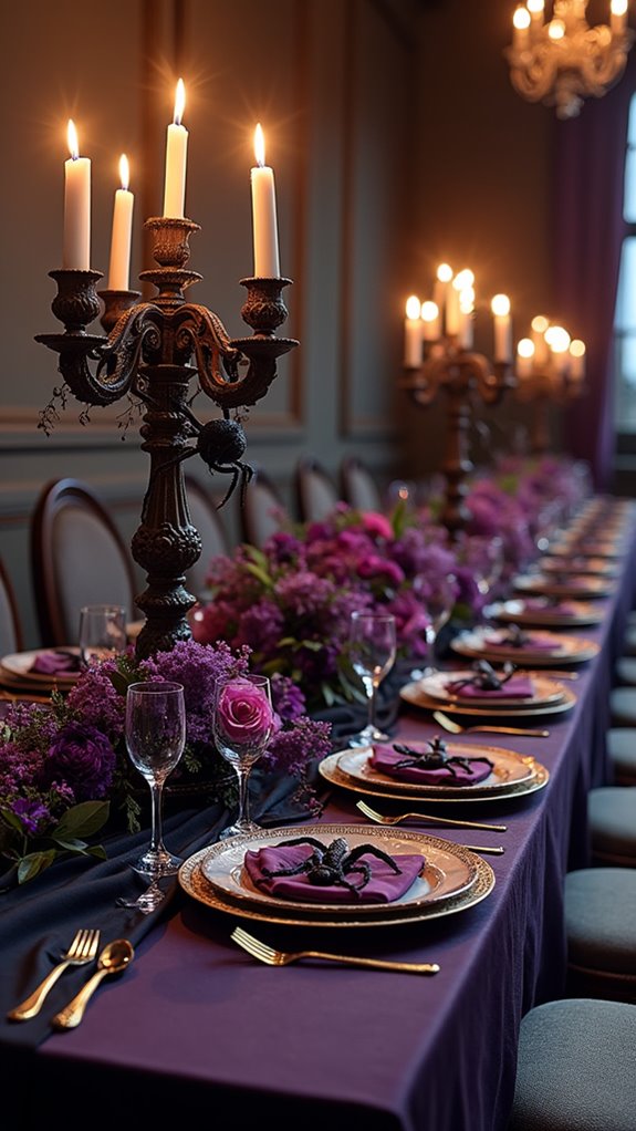 spooky halloween table decor
