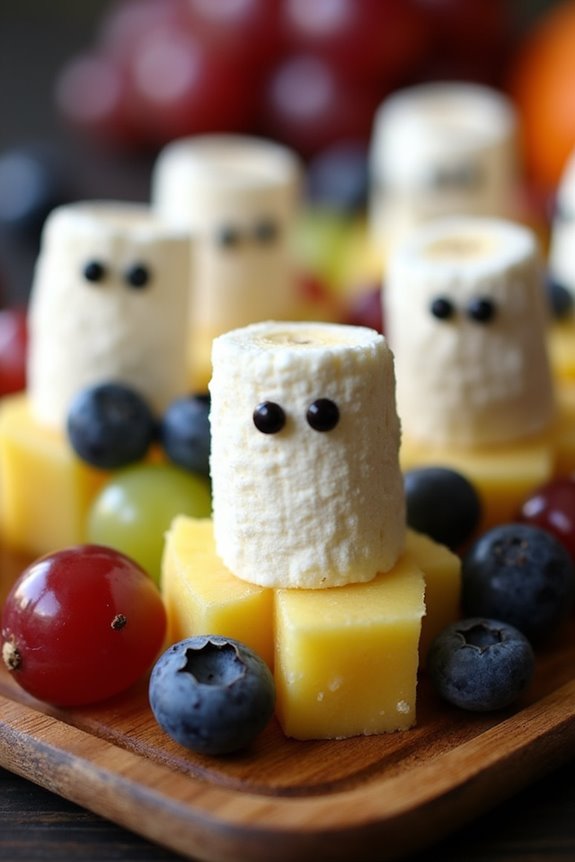 spooky healthy fruit kabobs