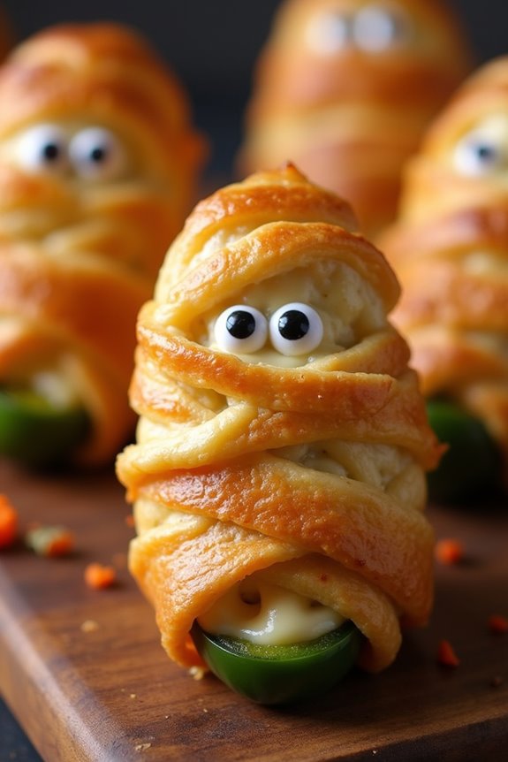 spooky jalape o mummy appetizers