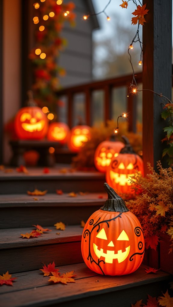 spooky lanterns enhance atmosphere