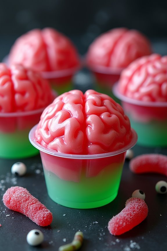 spooky layered jello shots