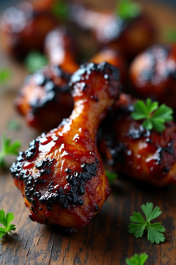 spooky marinated chicken drummettes