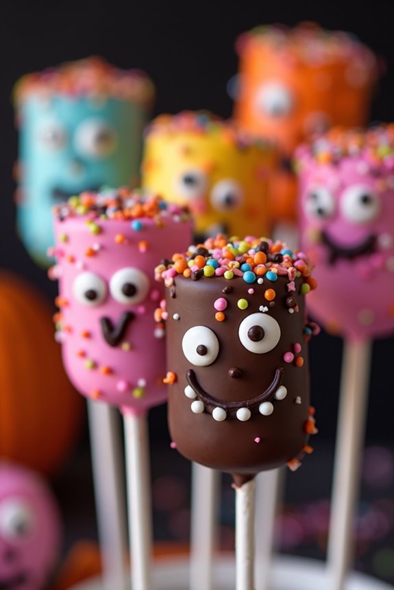 spooky marshmallow pops delight