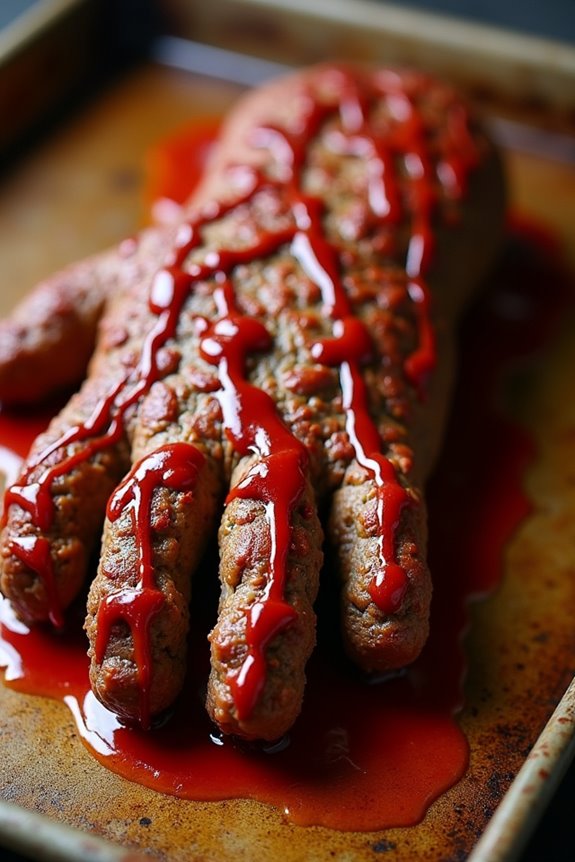 spooky meatloaf halloween centerpiece