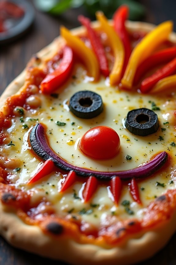 spooky nutritious halloween pizza