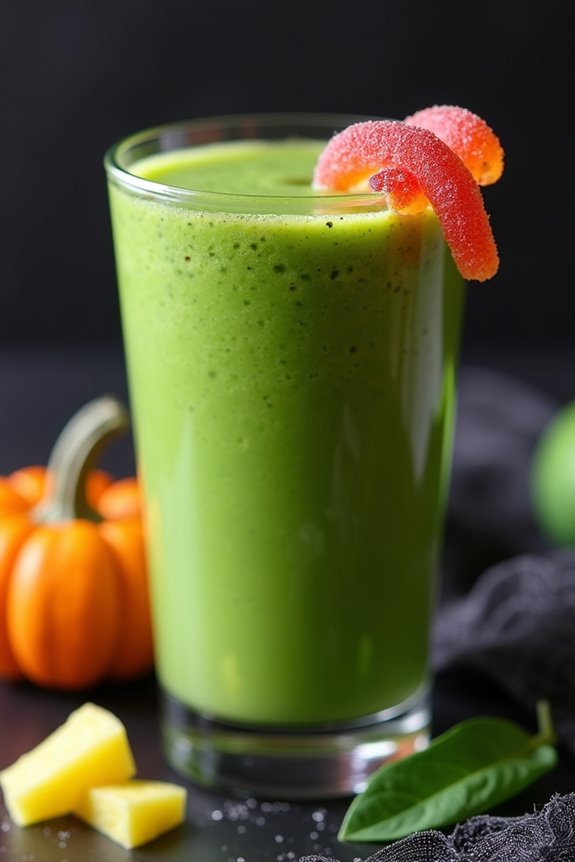 spooky nutritious halloween smoothie