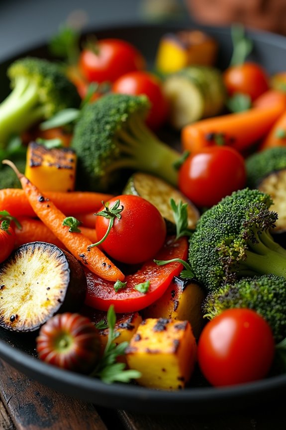 spooky nutritious veggie platter