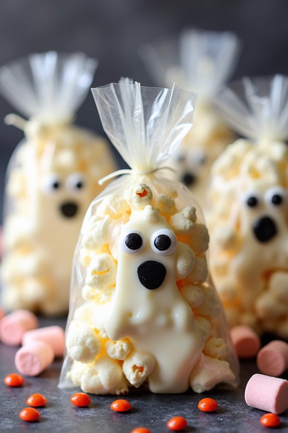 spooky popcorn halloween treat