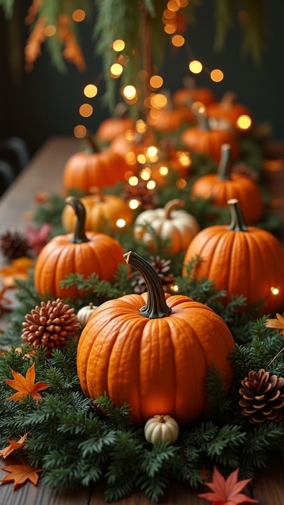 spooky pumpkin patch centerpiece