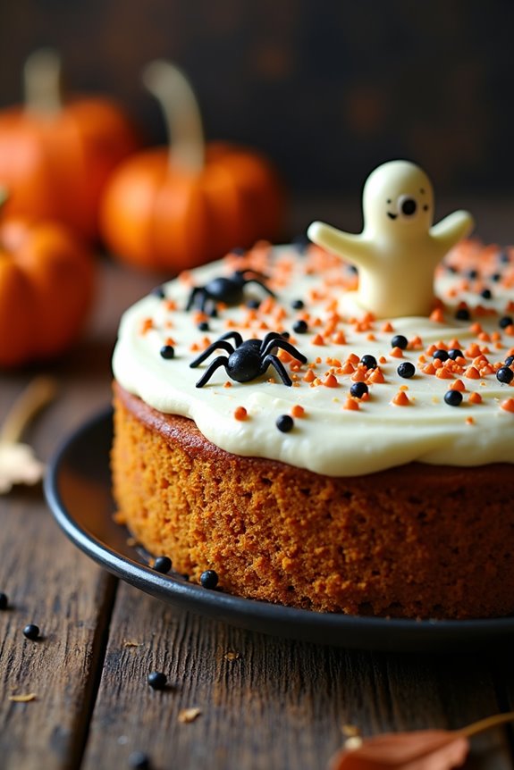 spooky pumpkin spice cake