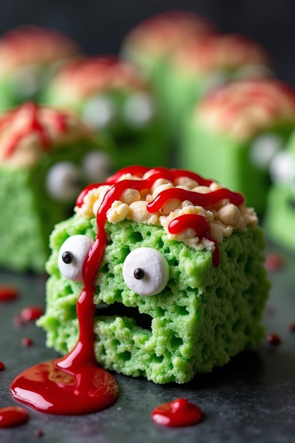 spooky rice krispie treats