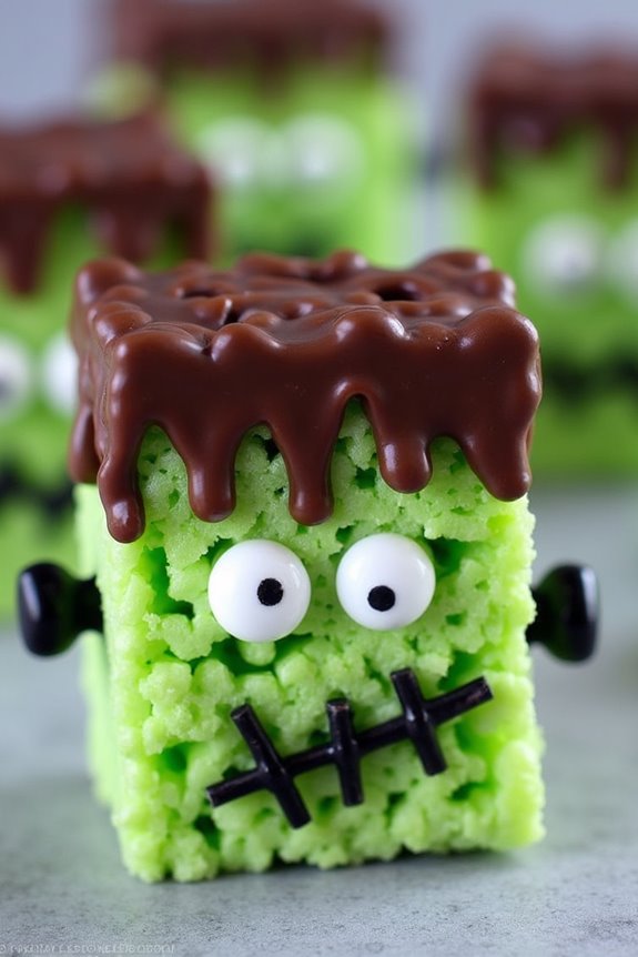 spooky rice krispie treats