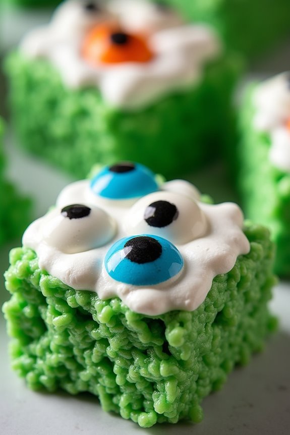 spooky rice krispie treats