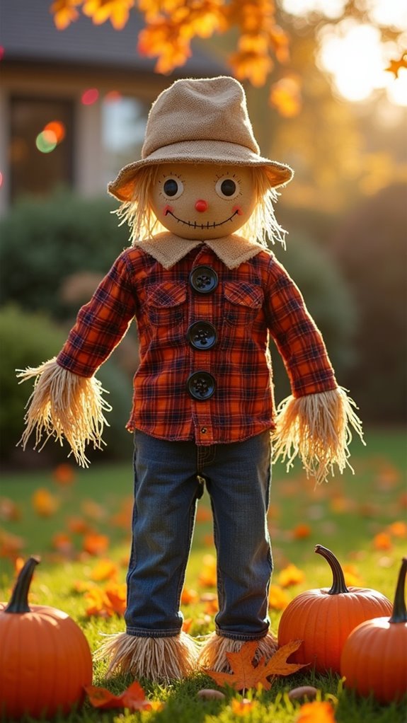 spooky scarecrow yard decoration