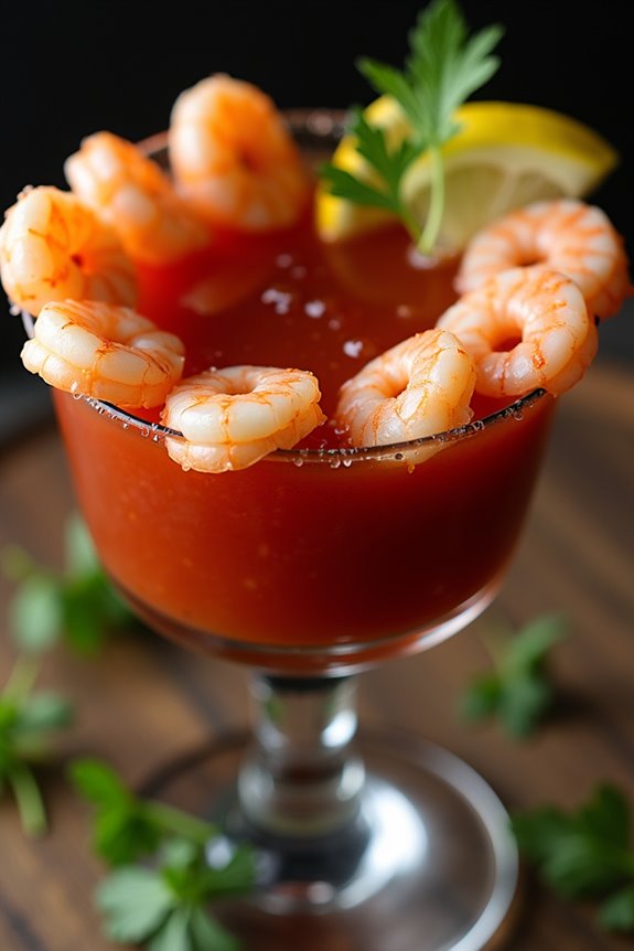 spooky shrimp cocktail delight