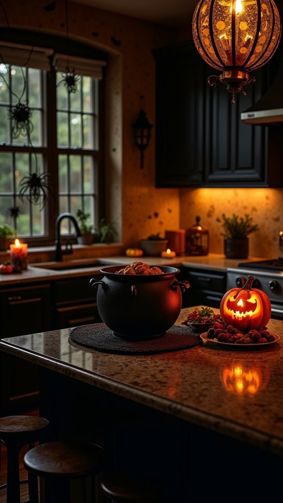 spooky silhouettes enhance ambiance