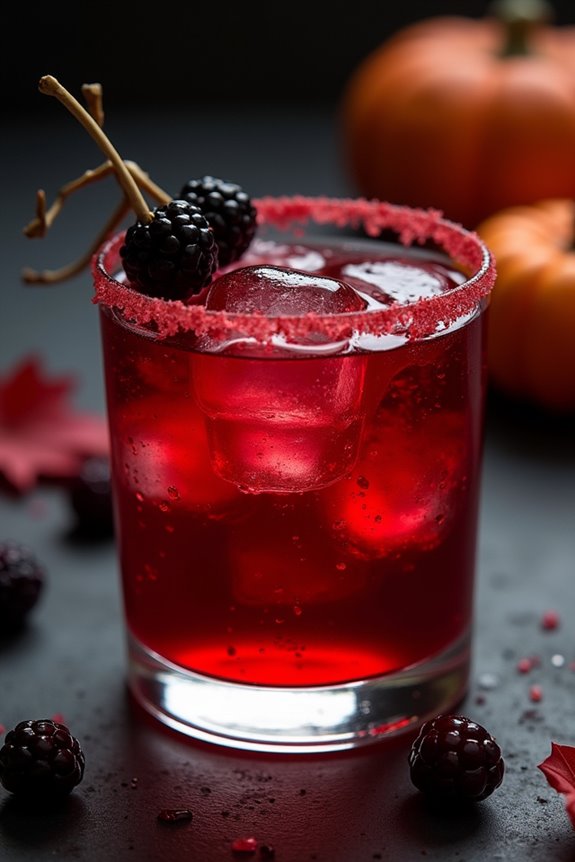 spooky sophisticated vodka cocktail