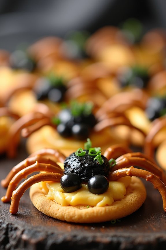 spooky spider crackers recipe